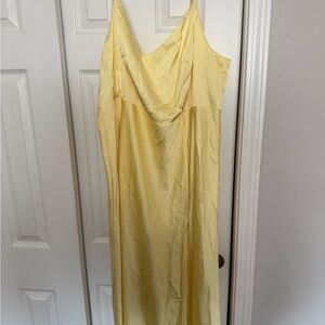 Birdy Grey Jay Matte Satin Yellow Dress - Bridesmaid